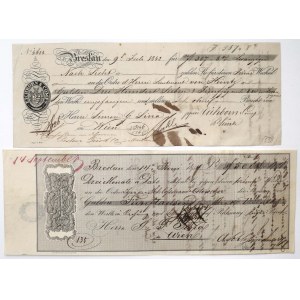 Weksle, Wrocław 1842-1854 r. - zestaw (2szt)