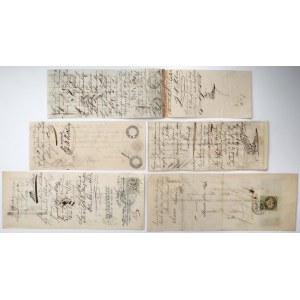 Weksle 1831-1858 r. - zestaw (5szt)