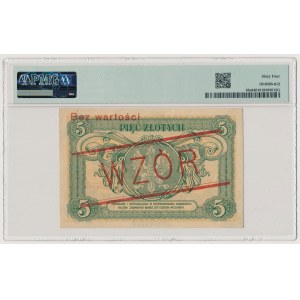Bilet zdawkowy, 5 złotych 1925 Konstytucja - WZÓR