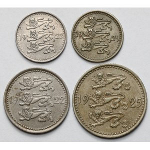 Estonia, 1 - 10 marka 1922-1925 - zestaw (4szt)