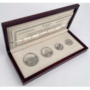 Repliki Srebro, 10 - 100 złotych 1925 Chrobry - zestaw (4szt)