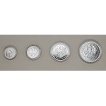 Repliki Srebro, 10 - 100 złotych 1925 Chrobry - zestaw (4szt)