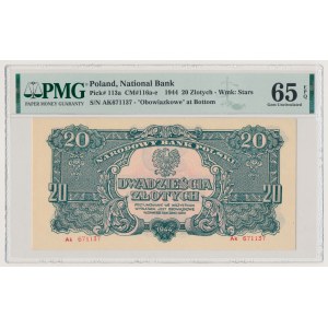 20 złotych 1944 ...owe - Ak