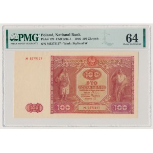 100 złotych 1946 - mała litera - M
