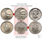 Próba MIEDZIONIKIEL 10 złotych 1967 Skłodowska - rzadkość