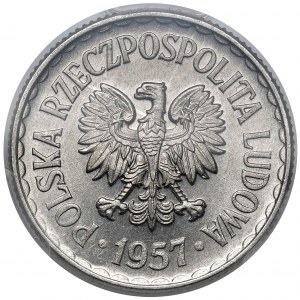 1 złoty 1957 - rzadka w takim stanie
