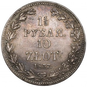 1-1/2 rubla = 10 złotych 1837 MW, Warszawa - b.ładne