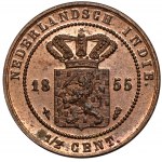 Holenderskie Indie Wschodnie, od 1/2 centa do 1/4 guldena 1855-1857 - zestaw (6szt)