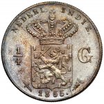 Holenderskie Indie Wschodnie, od 1/2 centa do 1/4 guldena 1855-1857 - zestaw (6szt)