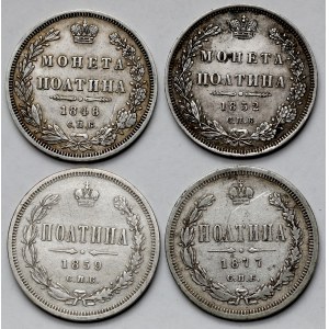 Rosja, Połtina 1848-1877 - zestaw (4szt)