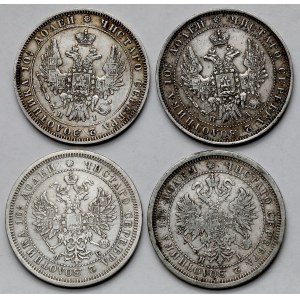 Rosja, Połtina 1848-1877 - zestaw (4szt)