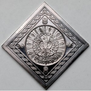 Srebrna KOPIA klipy 5 złotych 1934 Piłsudski Strzelecki