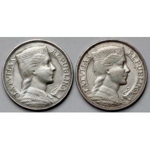 Łotwa, 5 lati 1931 i 1932 - zestaw (2szt)