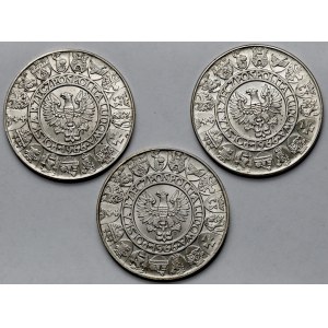 100 złotych 1966 Mieszko i Dąbrówka - zestaw (3szt)