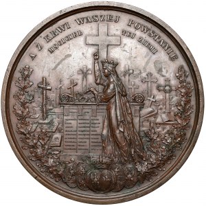 Medal, Pamięci poległych na ulicach Warszawy 1861