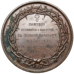 Medal, Pamięci poległych na ulicach Warszawy 1861