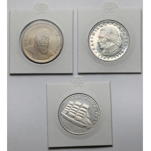 Próby SREBRO 100-500 złotych 1976-1982 - zestaw (3szt)