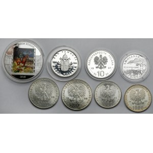 10 - 50.000 złotych i medale 1983-2018 - zestaw (8szt)