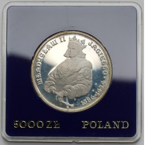 5.000 złotych 1989 Władysław II Jagiełło - półpostać
