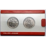 Próby CuNi 10 złotych 1965 Warszawa - w etui - zestaw (2szt)