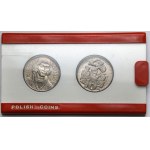10 złotych 1959 Kopernik i 1965 Warszawa - w etui - zestaw (2szt)