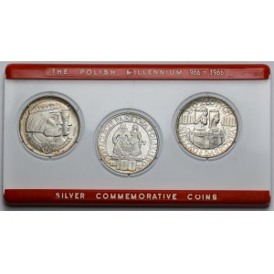 100 złotych 1966 Mieszko i Dąbrówka - 3 typy - w etui