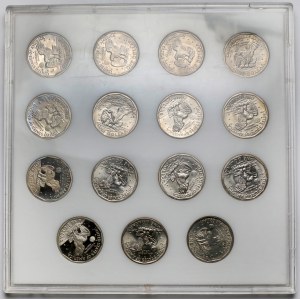 USA, Dolar 1979-1999 - zestaw (15szt)