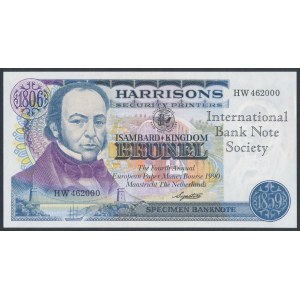 Harrison & Sons Limited, Testnote IBNS and folder with set of Swans stamps
