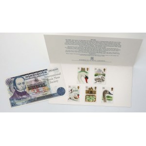 Harrison & Sons Limited, Testnote IBNS and folder with set of Swans stamps