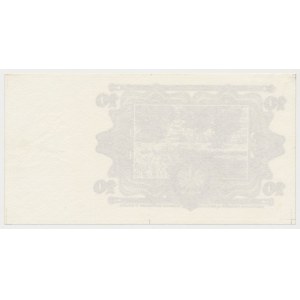 10 złotych 1928 - PRÓBA KOLORYSTYCZNA poddruku rewersu