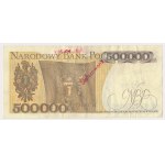 Falsyfikat z epoki 500 zł 1982 sfałszowane na 500.000 zł 1982 - wyłapane i opisane w epoce