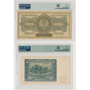 10.000 mkp 1922 H i 50 zł 1941 C - zestaw (2szt)