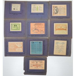 Pamiątki Wojenne, Rok 1918 - reprodukcje bonów itp.