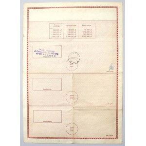 60% Wewnętrzna Poż. Państwowa, SPECIMEN Obligacji na 100.000 zł 1989