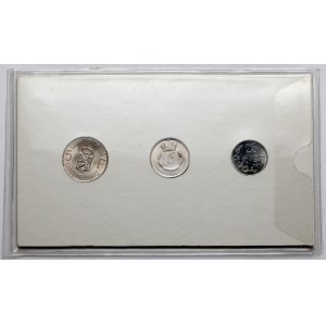 Luksemburg, 25 centymes i 1-5 franków 1962-1965 - zestaw (3szt)