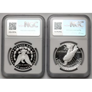 USA, Dolar 2023-s, San Francisco - restrikes - zestaw (2szt)