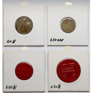 USA, Żetony wojskowe - zestaw (4szt)