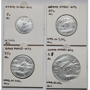 USA, Żetony wojskowe - zestaw (4szt)