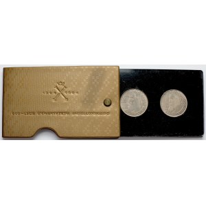 10 złotych 1964 Kazimierz Wielki - zestaw w etui 600-lecia Uniwersytetu Jagiellońskiego (2szt)