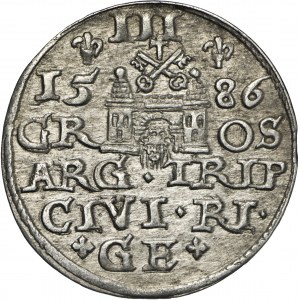 trojak, 1586, Ryga