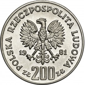 200 zł, 1981, PRÓBA, NIKIEL