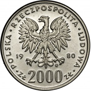 2000 zł, 1980, PRÓBA, NIKIEL