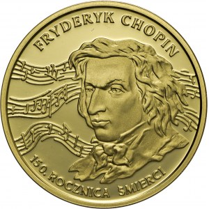 200 złotych, 1999, Fryderyk Chopin, Au