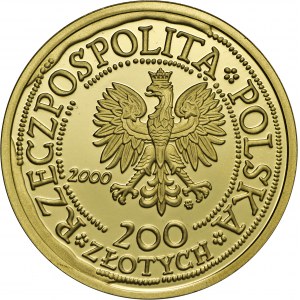 200 złotych, 2000, 1000-lecie Wrocławia, Au