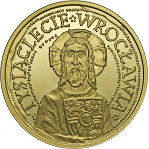 200 złotych, 2000, 1000-lecie Wrocławia, Au