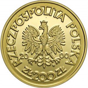 200 złotych, 2000, 20-lecie NSZZ „Solidarność”, Au