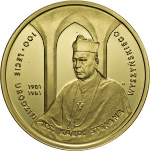 200 złotych, 2001, Kardynał Stefan Wyszyński, Au