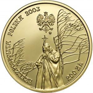200 złotych, 2003, Jan Paweł II – 25-lecie pontyfikatu, Au