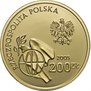 200 złotych, 2005, 60. rocznica zakończenia II wojny światowej, Au