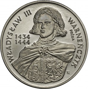 200000 złotych, 1992, PRÓBA, NIKIEL, Władysław III Warneńczyk (półpostać)